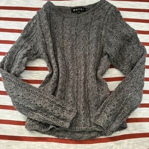 MOTEL grey knit sweater